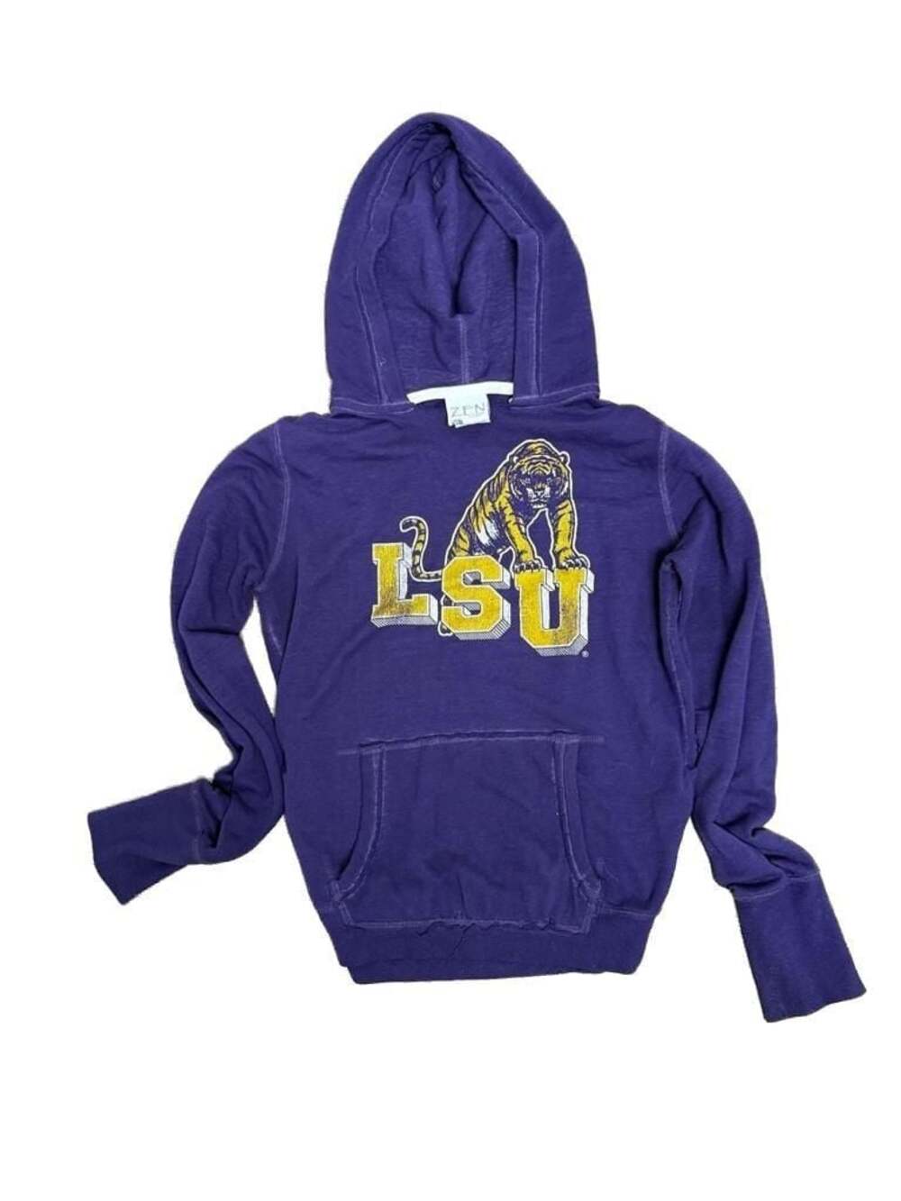 Zen by J. America LSU Tigers Hoodie Sweatshirt Purple Size XL